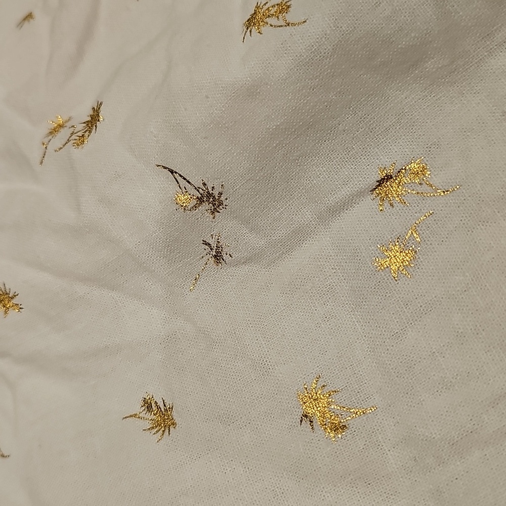 Old Navy Linen Gold Foil Palm Tree Shorts 8 - Picture 3 of 5